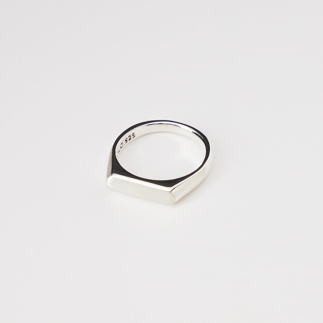 XOLO JEWELRY [ショロジュエリー] シグネットリング ウィズヘアライン [XOR120] SILVER