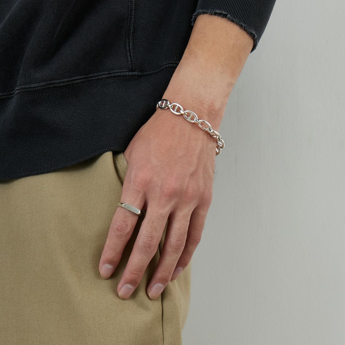 XOLO JEWELRY [ショロジュエリー] シグネットリング ウィズヘアライン [XOR120] SILVER