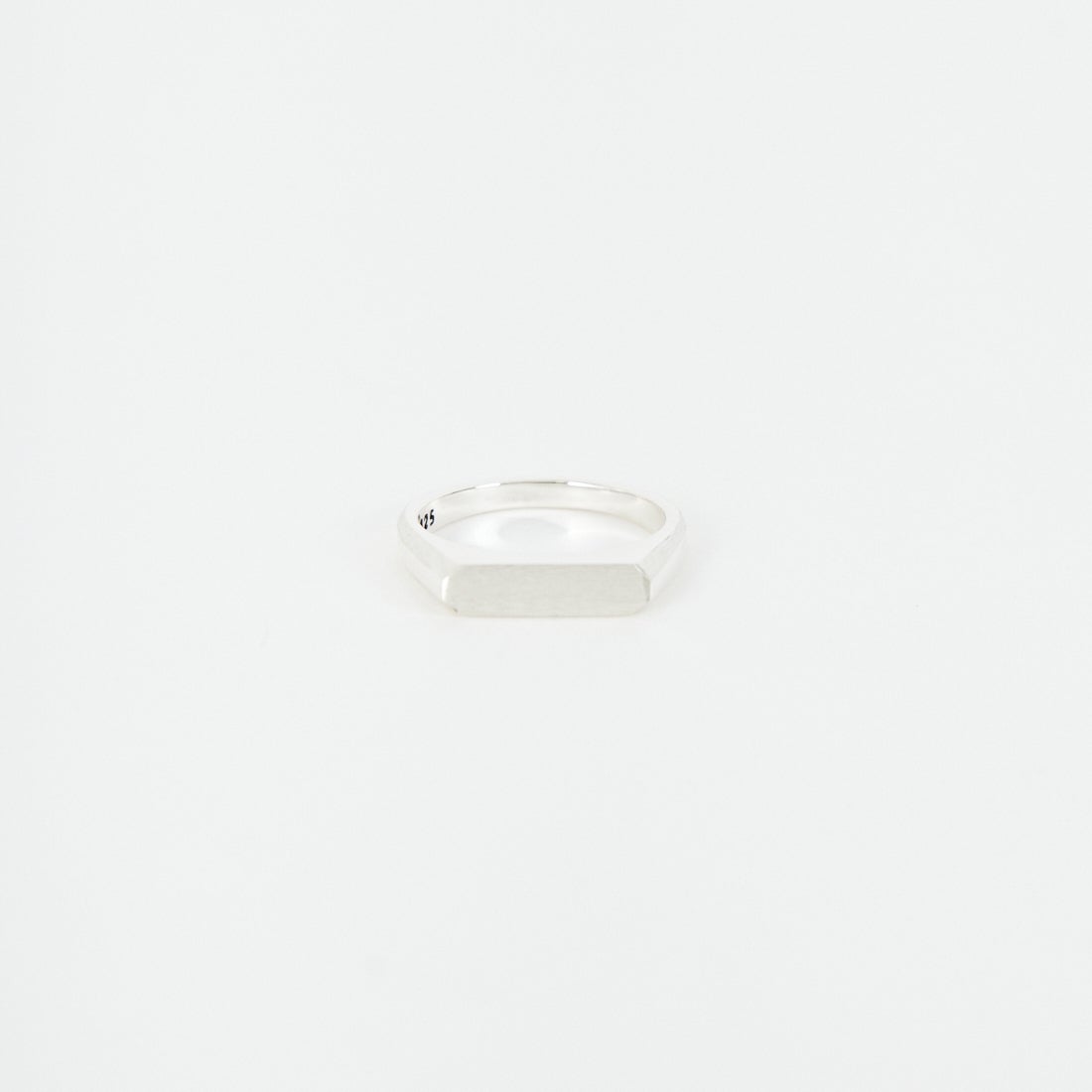 XOLO JEWELRY [ショロジュエリー] シグネットリング ウィズヘアライン [XOR120] SILVER