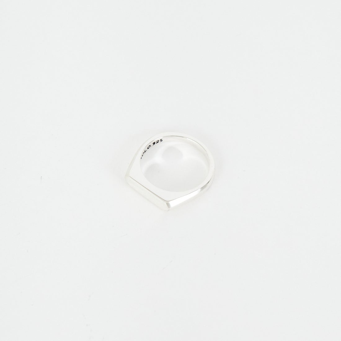 XOLO JEWELRY [ショロジュエリー] シグネットリング ウィズヘアライン [XOR120] SILVER