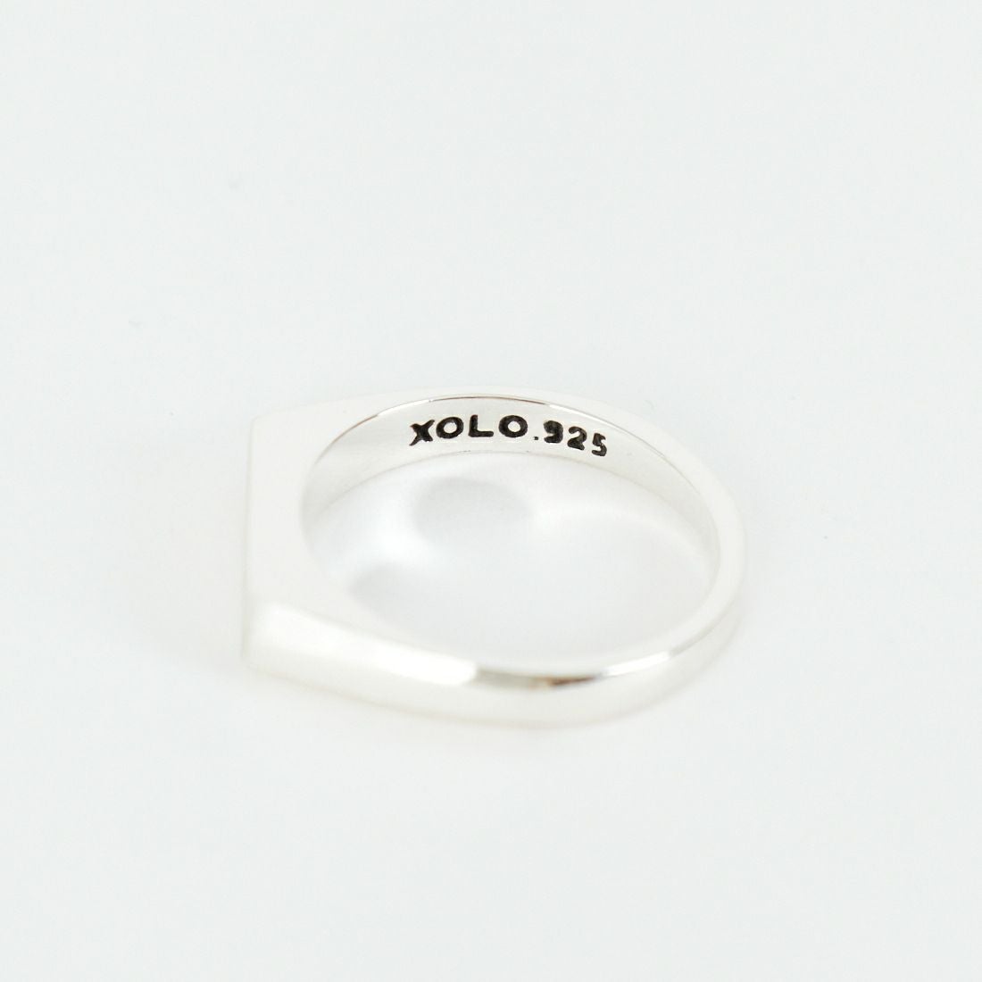 XOLO JEWELRY [ショロジュエリー] シグネットリング ウィズヘアライン [XOR120] SILVER