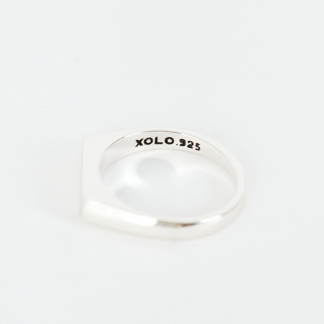 XOLO JEWELRY [ショロジュエリー] シグネットリング ウィズヘアライン [XOR120] SILVER