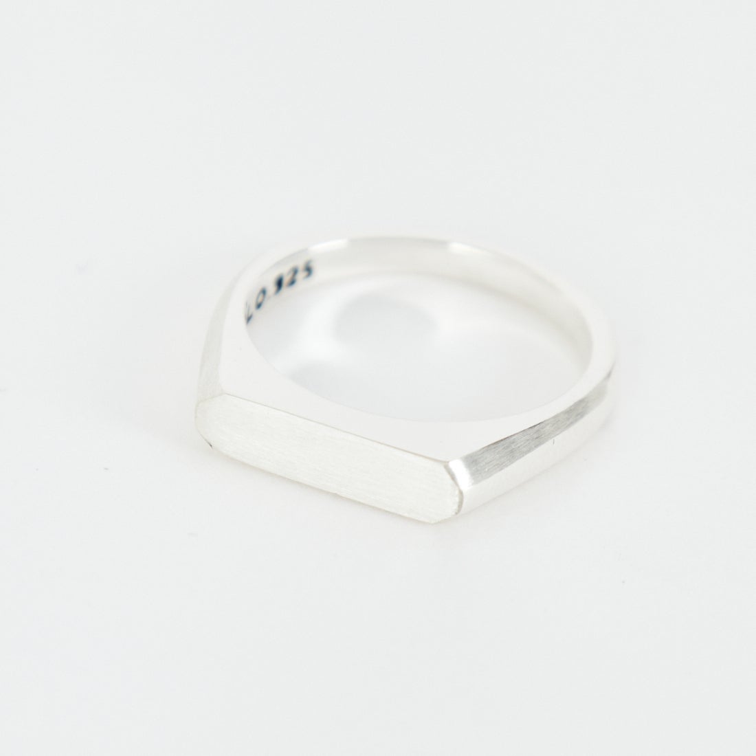 XOLO JEWELRY [ショロジュエリー] シグネットリング ウィズヘアライン [XOR120] SILVER