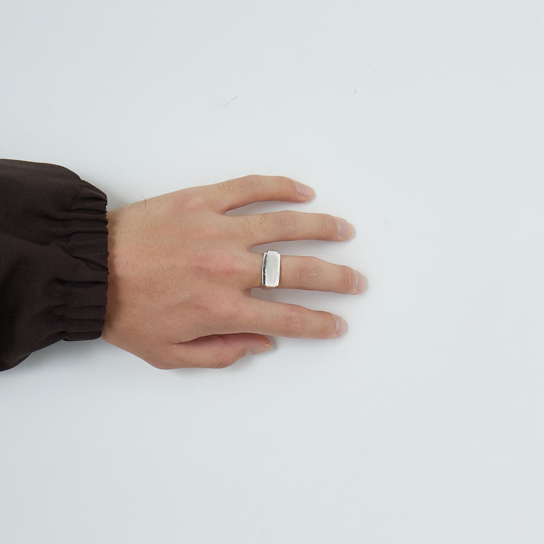XOLO JEWELRY [ショロジュエリー] センターウェイトリング ウィズヘアライン [XOR124] SILVER