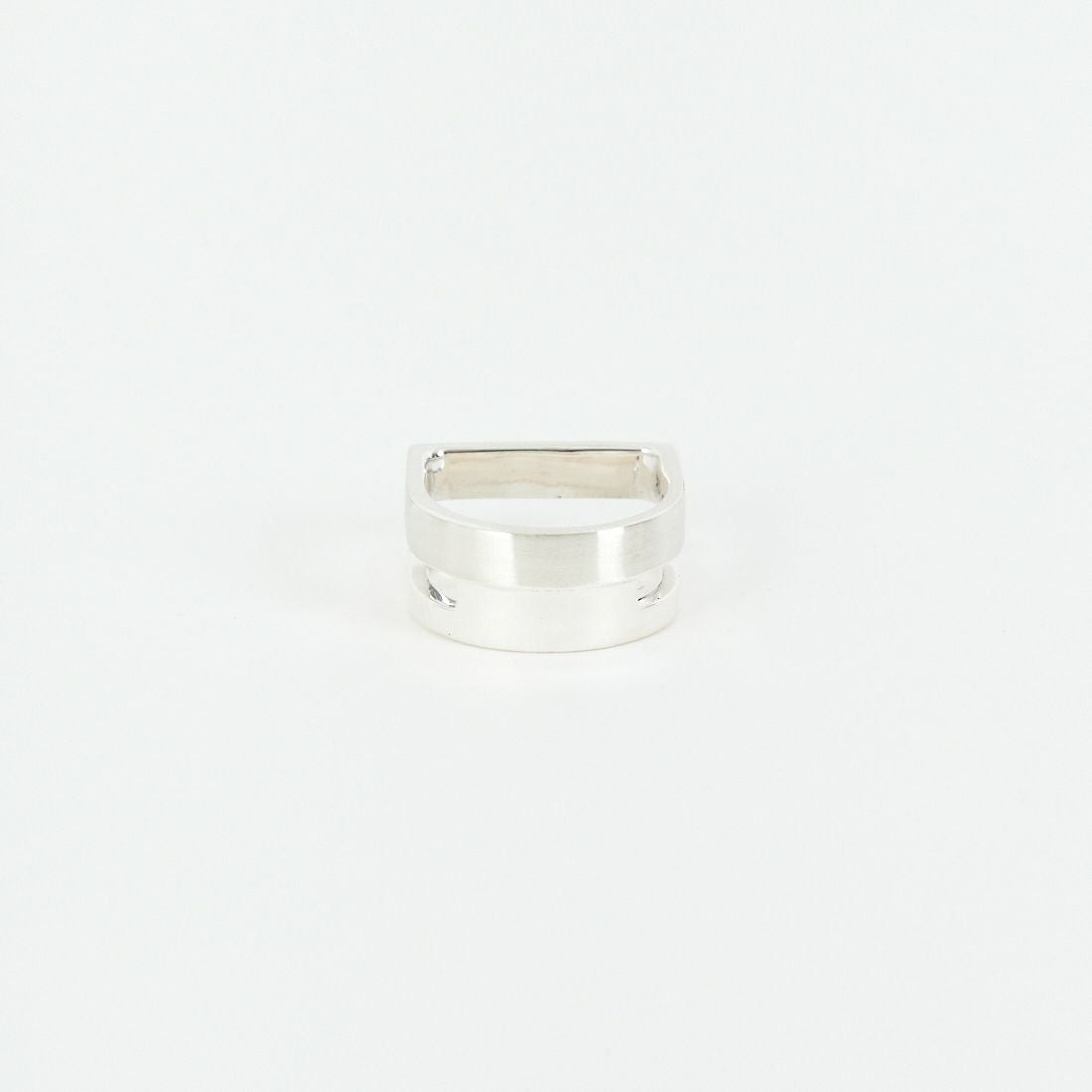 XOLO JEWELRY [ショロジュエリー] ディファレントワイズリング ウィズヘアライン [XOR123] SILVER