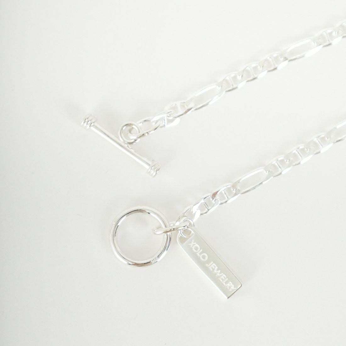 XOLO JEWELRY [ショロジュエリー] フィガログッチリンクブレスレット 4mm [XOB126-19] SILVER