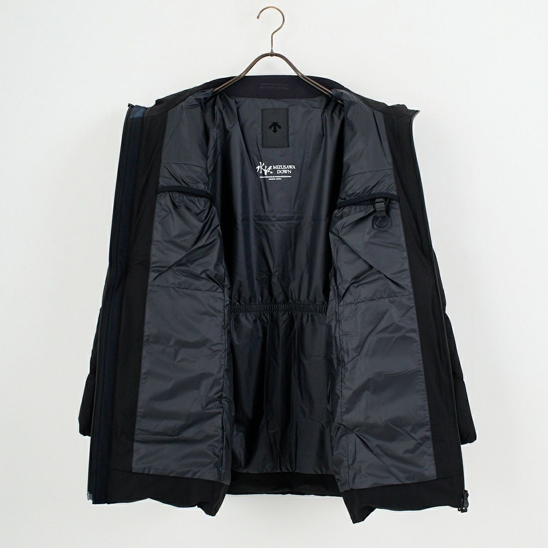 DESCENTE ALLTERRAIN [デサントオルテライン] 水沢ダウン アンカーハーフコート [DU5FDJM3L] BK00