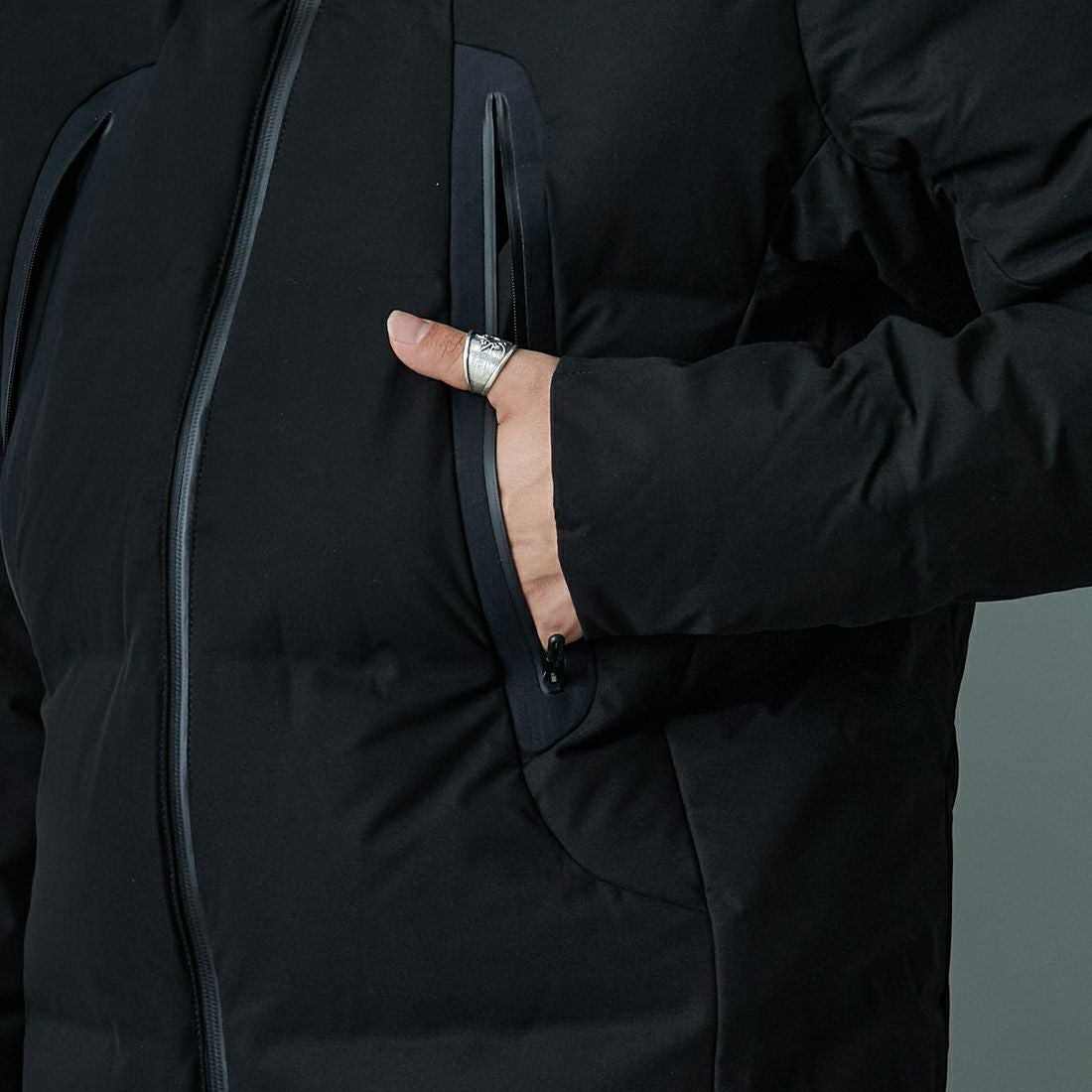 DESCENTE ALLTERRAIN [デサントオルテライン] 水沢ダウン マウンテニア [DU5FDJM1M] BK00