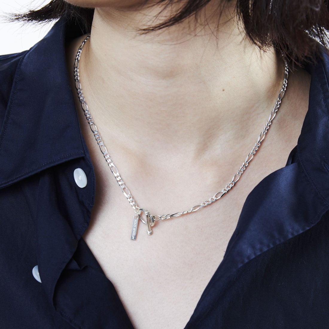 XOLO JEWELRY [ショロジュエリー] フィガロリンクネックレス 4mm [XON050-60] SILVER