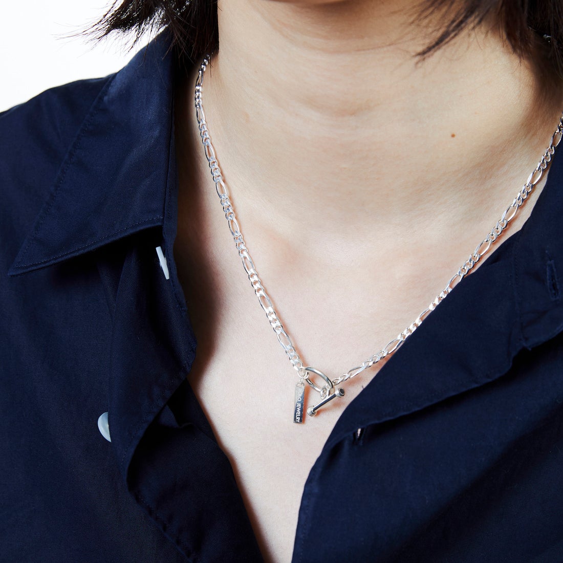 XOLO JEWELRY [ショロジュエリー] フィガロリンクネックレス 4mm [XON050-60] SILVER