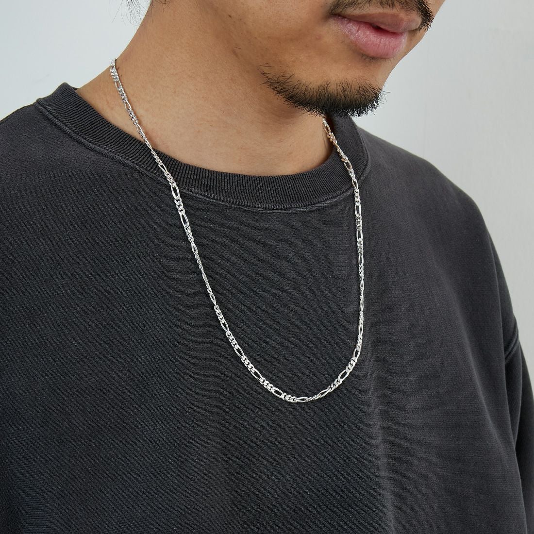 XOLO JEWELRY [ショロジュエリー] フィガロリンクネックレス 4mm [XON050-60] SILVER