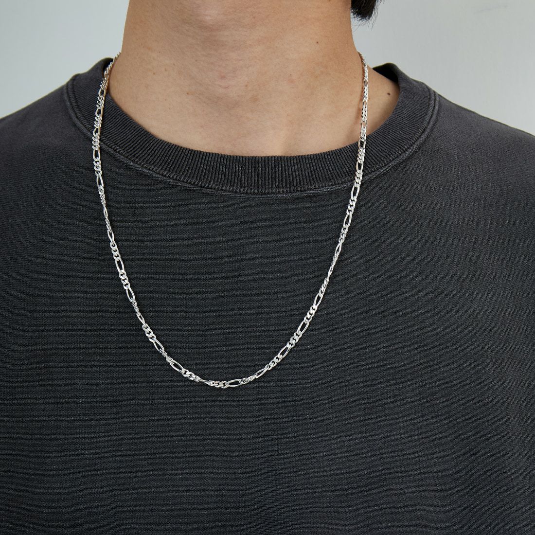 XOLO JEWELRY [ショロジュエリー] フィガロリンクネックレス 4mm [XON050-60] SILVER