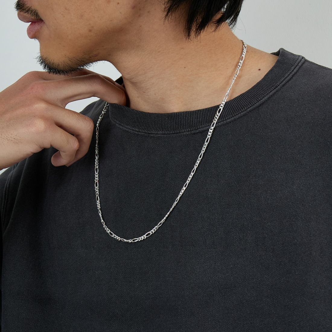 XOLO JEWELRY [ショロジュエリー] フィガロリンクネックレス 4mm [XON050-60] SILVER