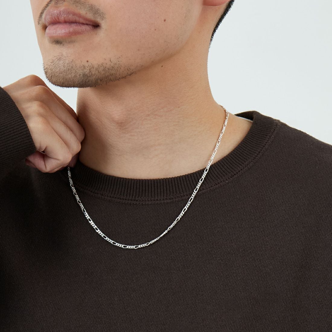 XOLO JEWELRY [ショロジュエリー] フィガロリンクネックレス 4mm [XON050-60] SILVER