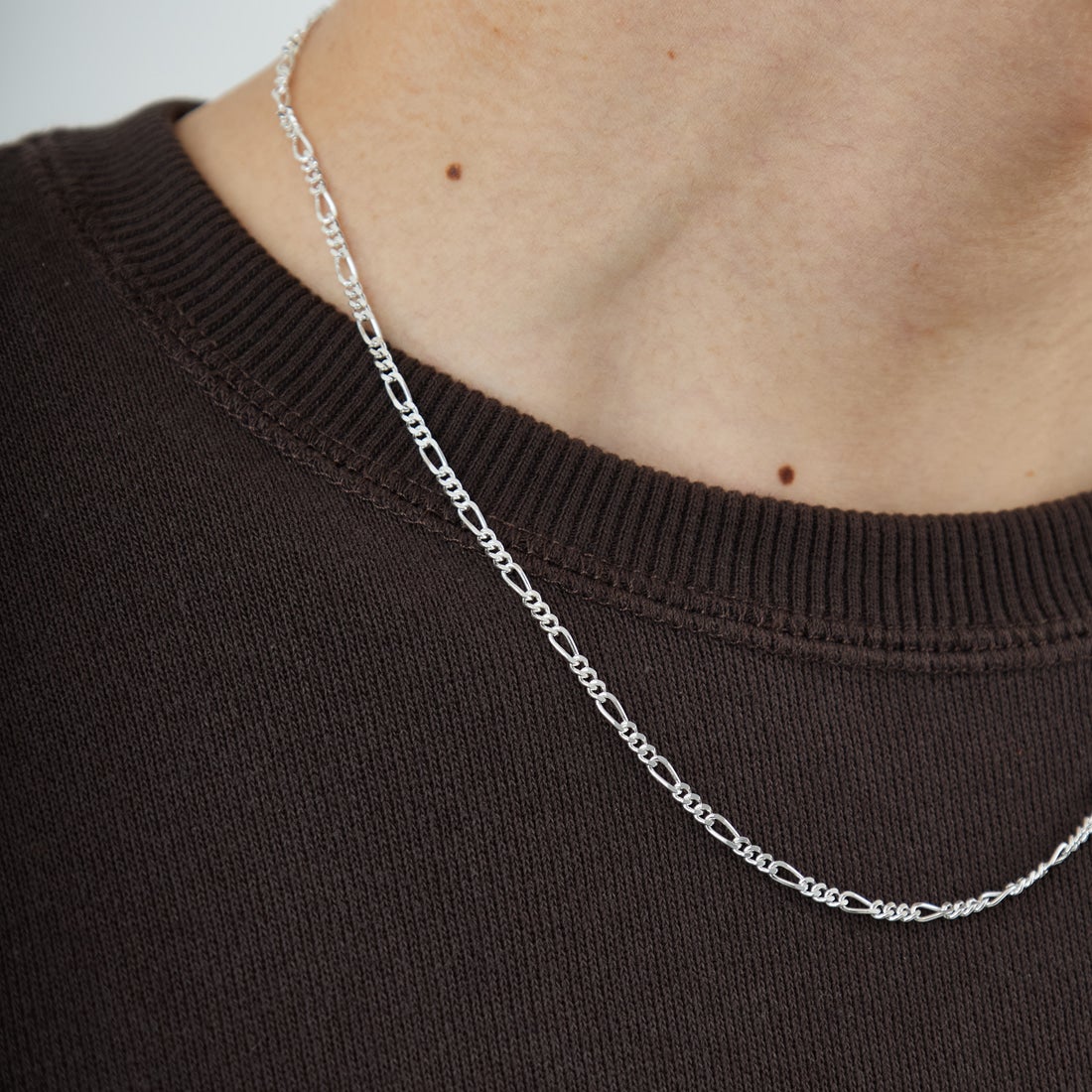XOLO JEWELRY [ショロジュエリー] フィガロリンクネックレス 4mm [XON050-60] SILVER