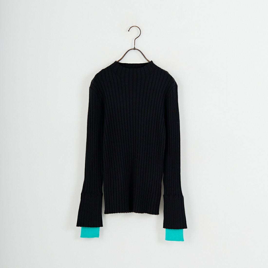 Jf Ready Made [ジェイエフレディメイド] 配色リブニット [929-14110] 09A ﾌﾞﾗｯｸ