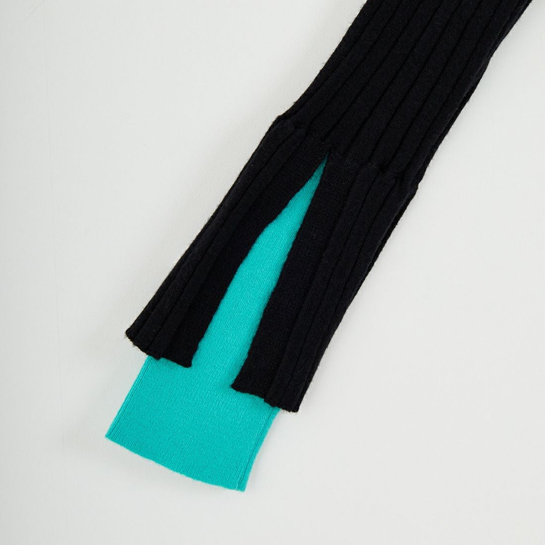 Jf Ready Made [ジェイエフレディメイド] 配色リブニット [929-14110] 09A ﾌﾞﾗｯｸ