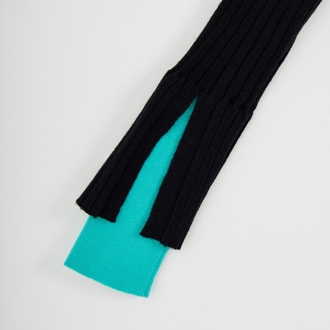 Jf Ready Made [ジェイエフレディメイド] 配色リブニット [929-14110] 09A ﾌﾞﾗｯｸ
