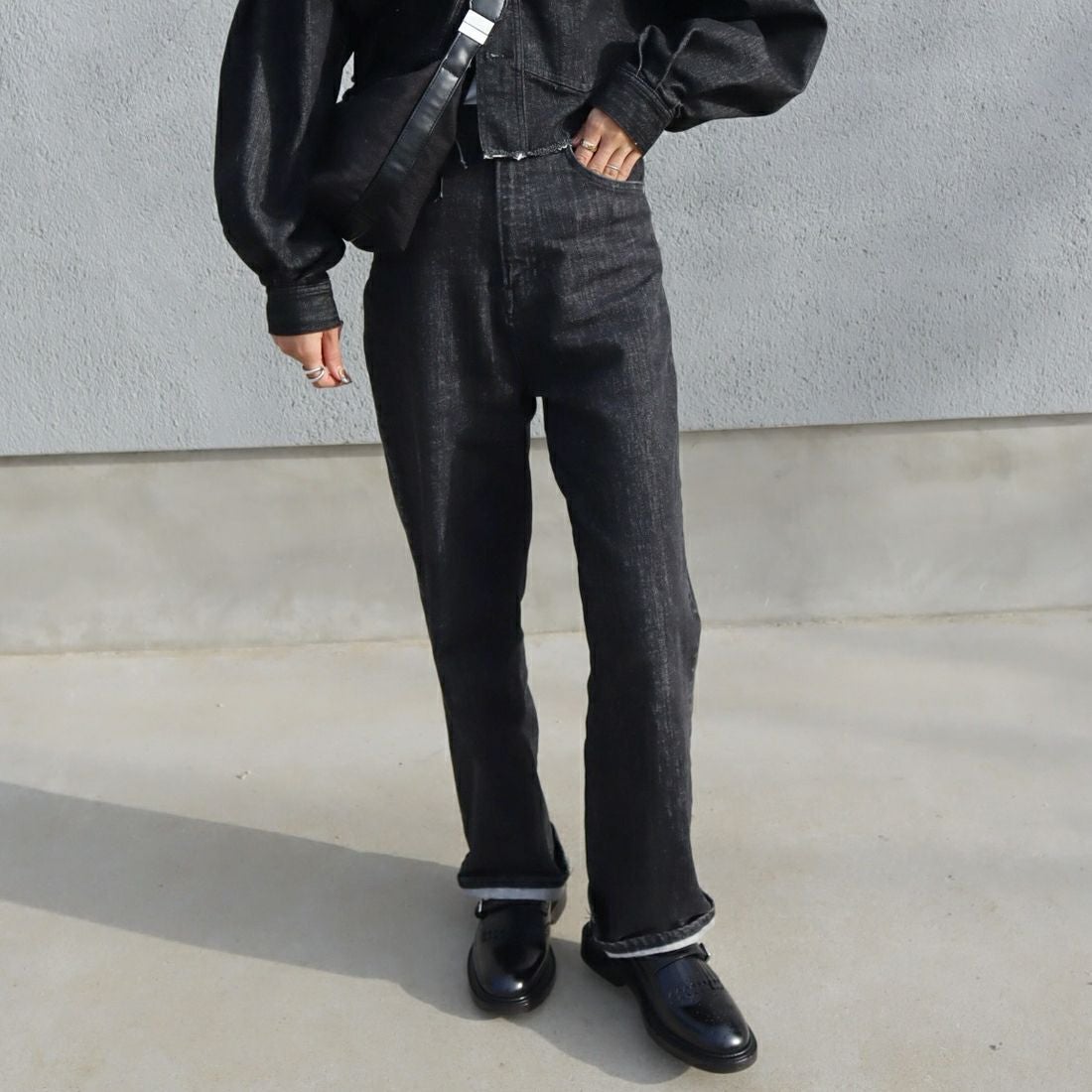 epa × BIG JOHN [エパ × ビッグジョン] ワイドストレートジーンズ