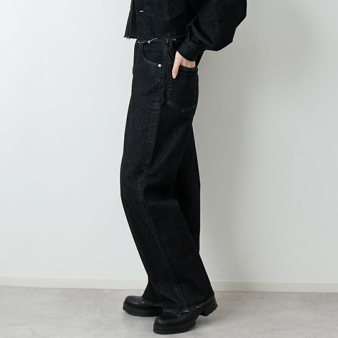 epa × BIG JOHN [エパ × ビッグジョン] ワイドストレートジーンズ