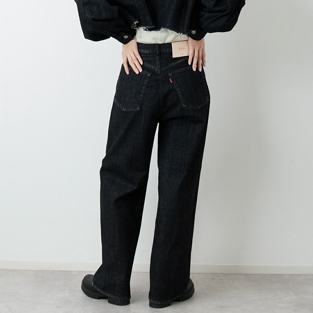 epa × BIG JOHN [エパ × ビッグジョン] ワイドストレートジーンズ