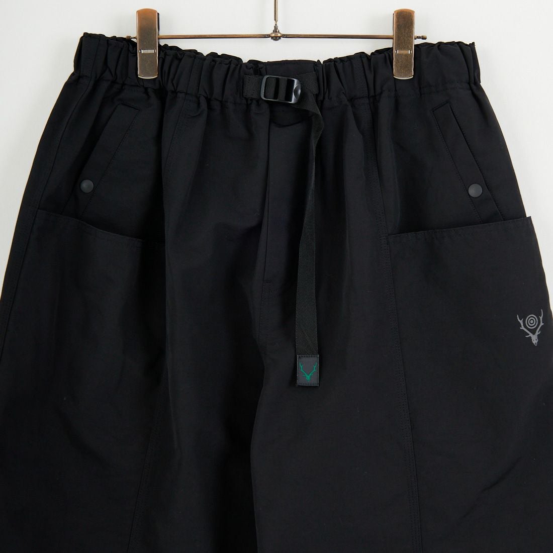 South2West8 [サウスツーウエストエイト] ベルテッドセンターシームパンツ [RW562] B BLACK