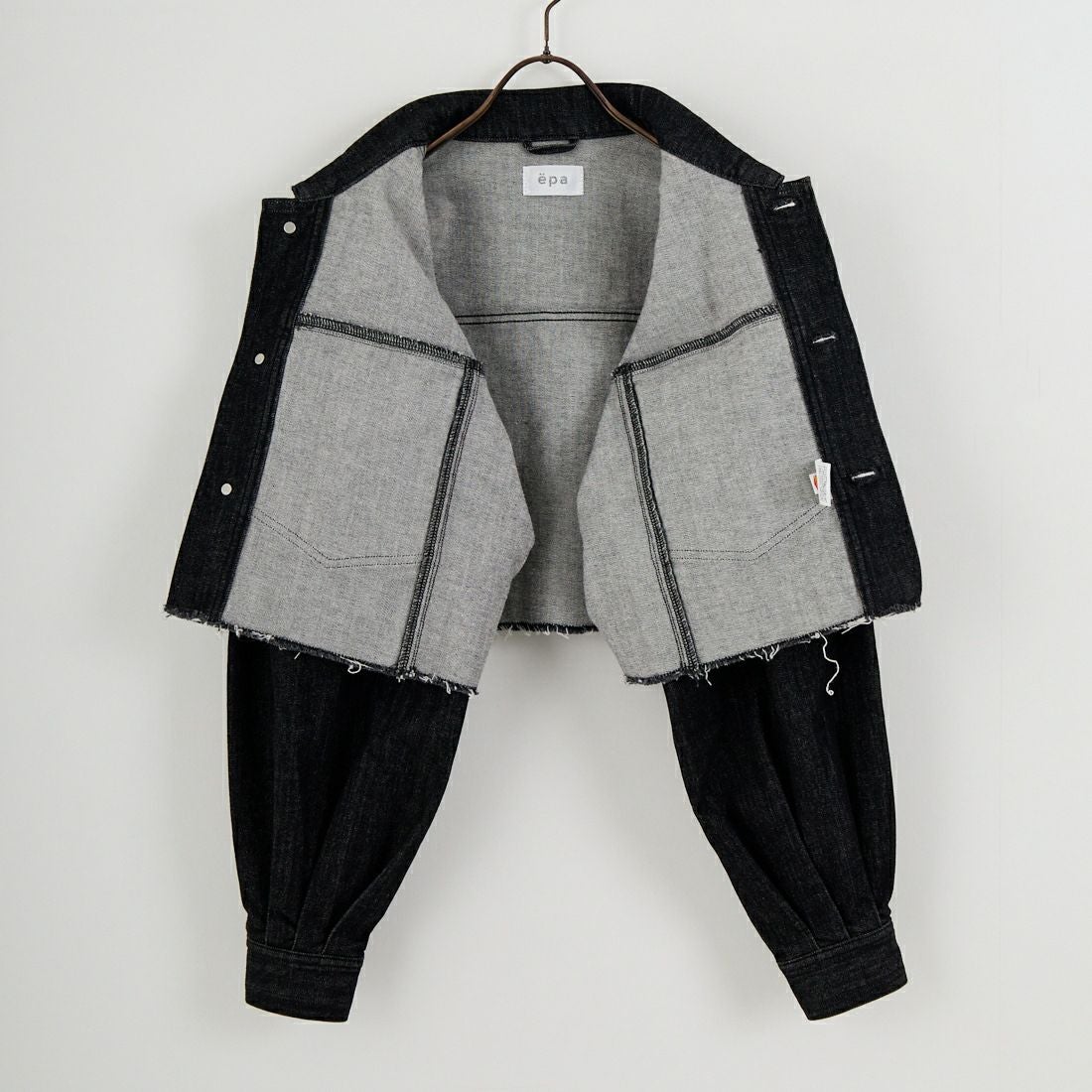 epa × BIG JOHN [エパ × ビッグジョン] バルーンスリーブショートジャケット [MXEP07L] BK02