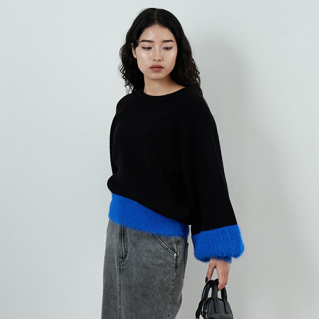 09 ﾌﾞﾗｯｸ&&モデル身長：162cm 着用サイズ：F&&