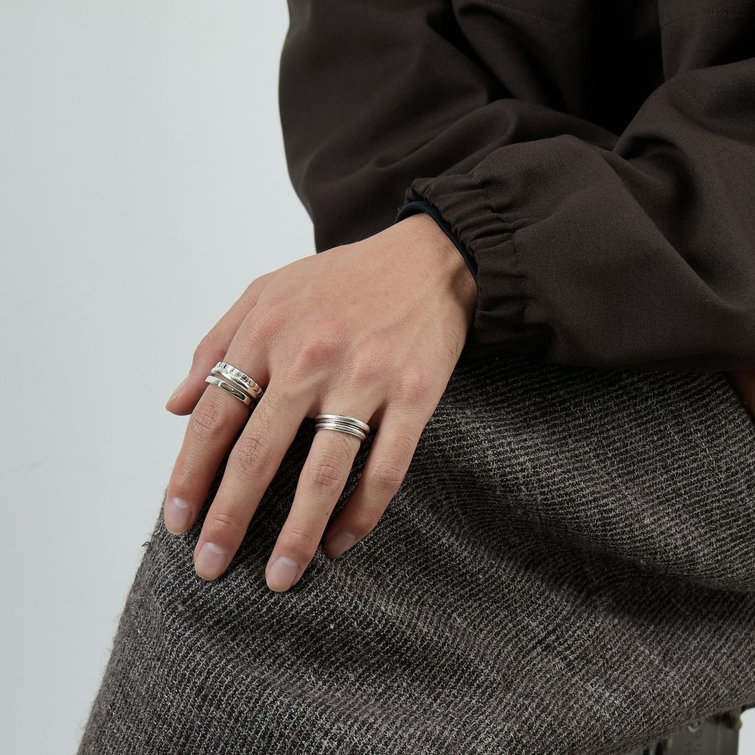 XOLO JEWELRY [ショロジュエリー] トリプルウィズクッションリング [XOR095] SILVER