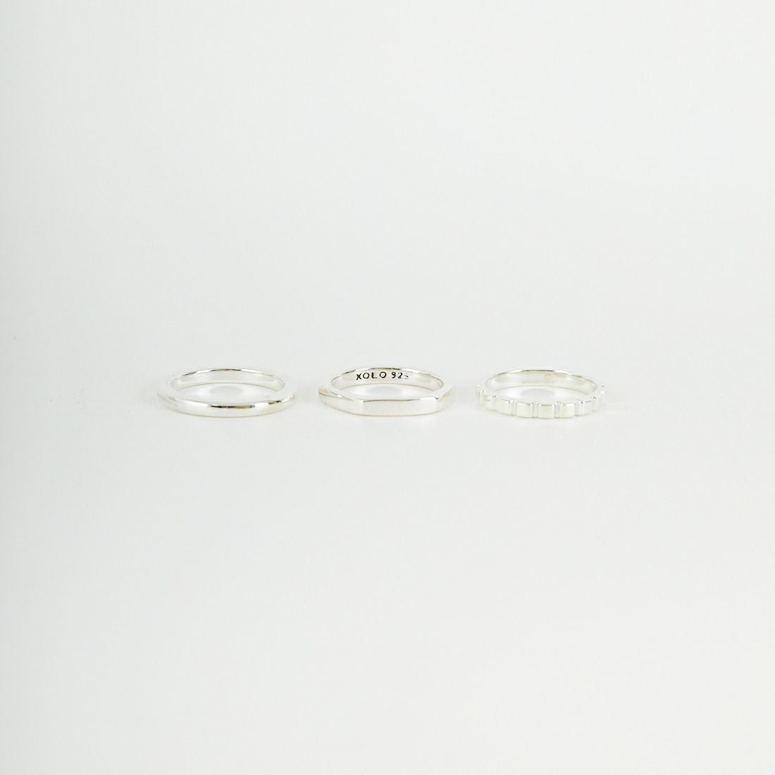 XOLO JEWELRY [ショロジュエリー] トリプルウィズクッションリング [XOR095] SILVER