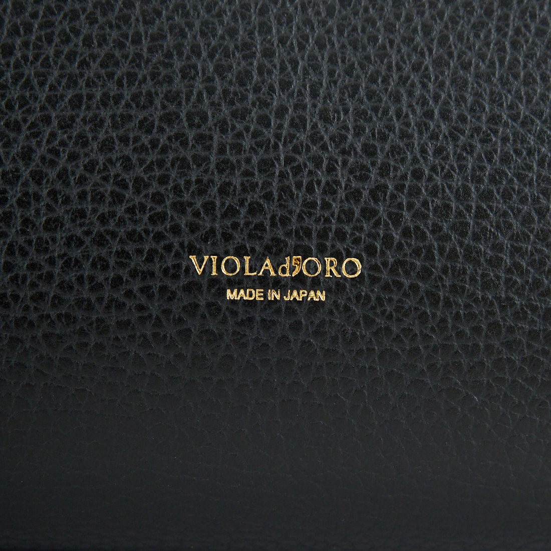 VIOLAd'ORO [ヴィオラドーロ] TRERO サイドベルトレザートートバッグ [V-1619] BLACK/GRAY