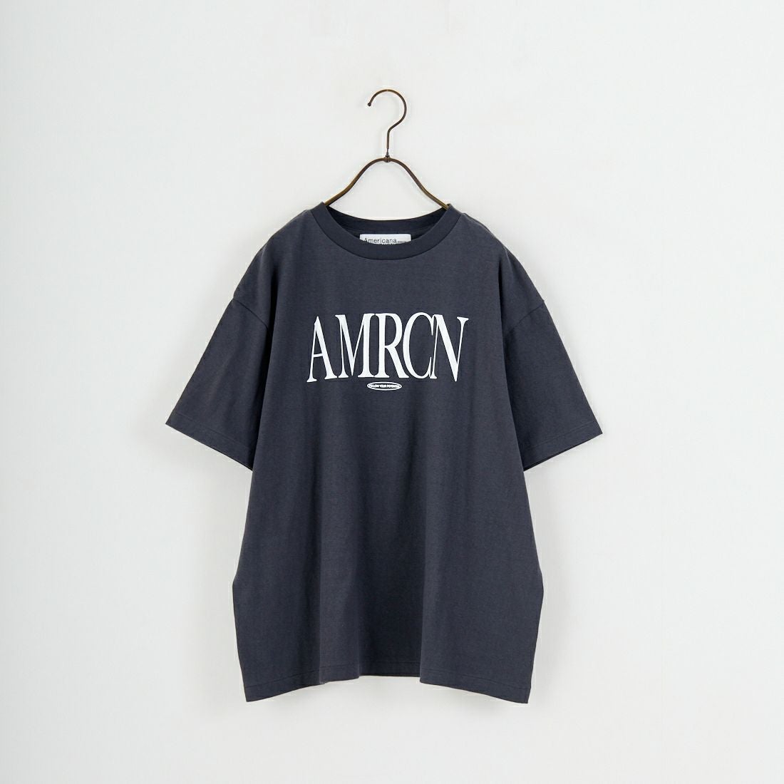 Americana × JEANS FACTORY [アメリカーナ × ジーンズファクトリー] 別注 AMRCN ロゴプリントTシャツ [BRF-808A-1-JF] ｽﾐｸﾛ