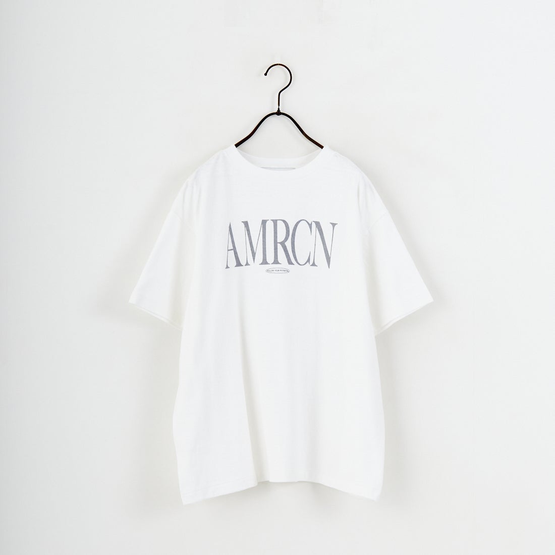Americana × JEANS FACTORY [アメリカーナ × ジーンズファクトリー] 別注 AMRCN ロゴプリントTシャツ [BRF-808A-1-JF] ﾎﾜｲﾄ