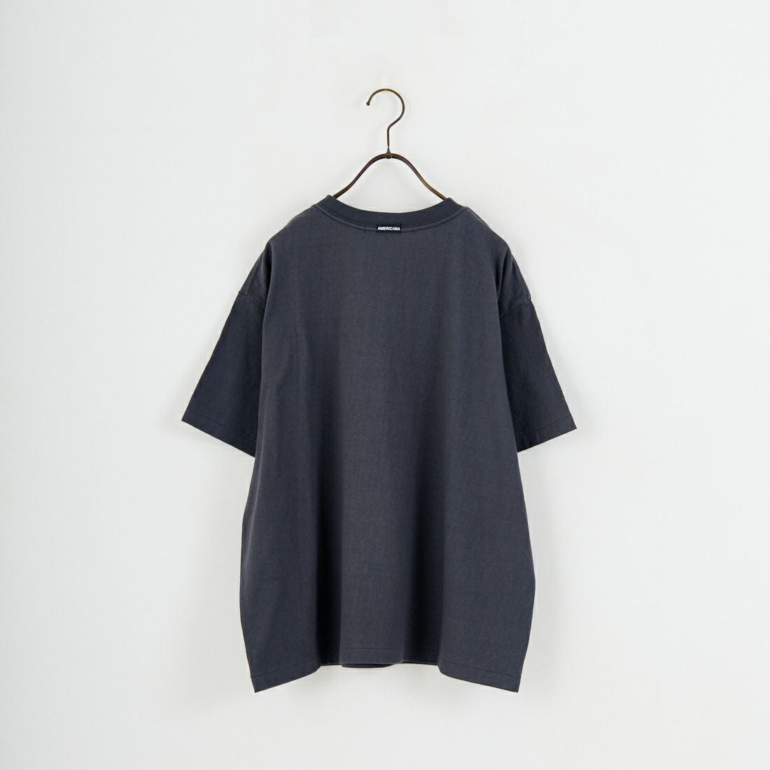 Americana × JEANS FACTORY [アメリカーナ × ジーンズファクトリー] 別注 AMRCN ロゴプリントTシャツ [BRF-808A-1-JF] ｽﾐｸﾛ