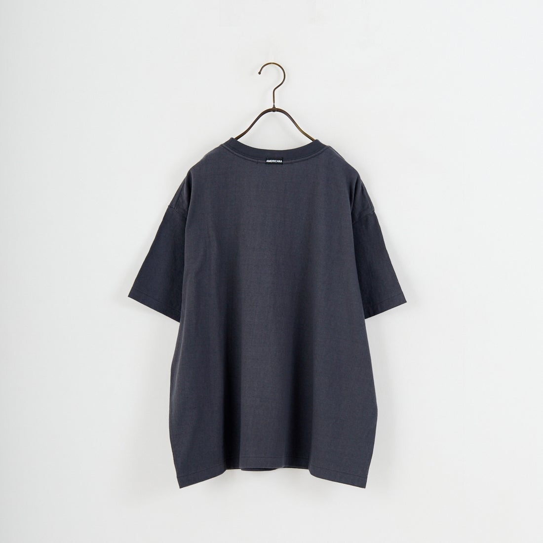 Americana × JEANS FACTORY [アメリカーナ × ジーンズファクトリー] 別注 AMRCN ロゴプリントTシャツ [BRF-808A-1-JF] ｽﾐｸﾛ