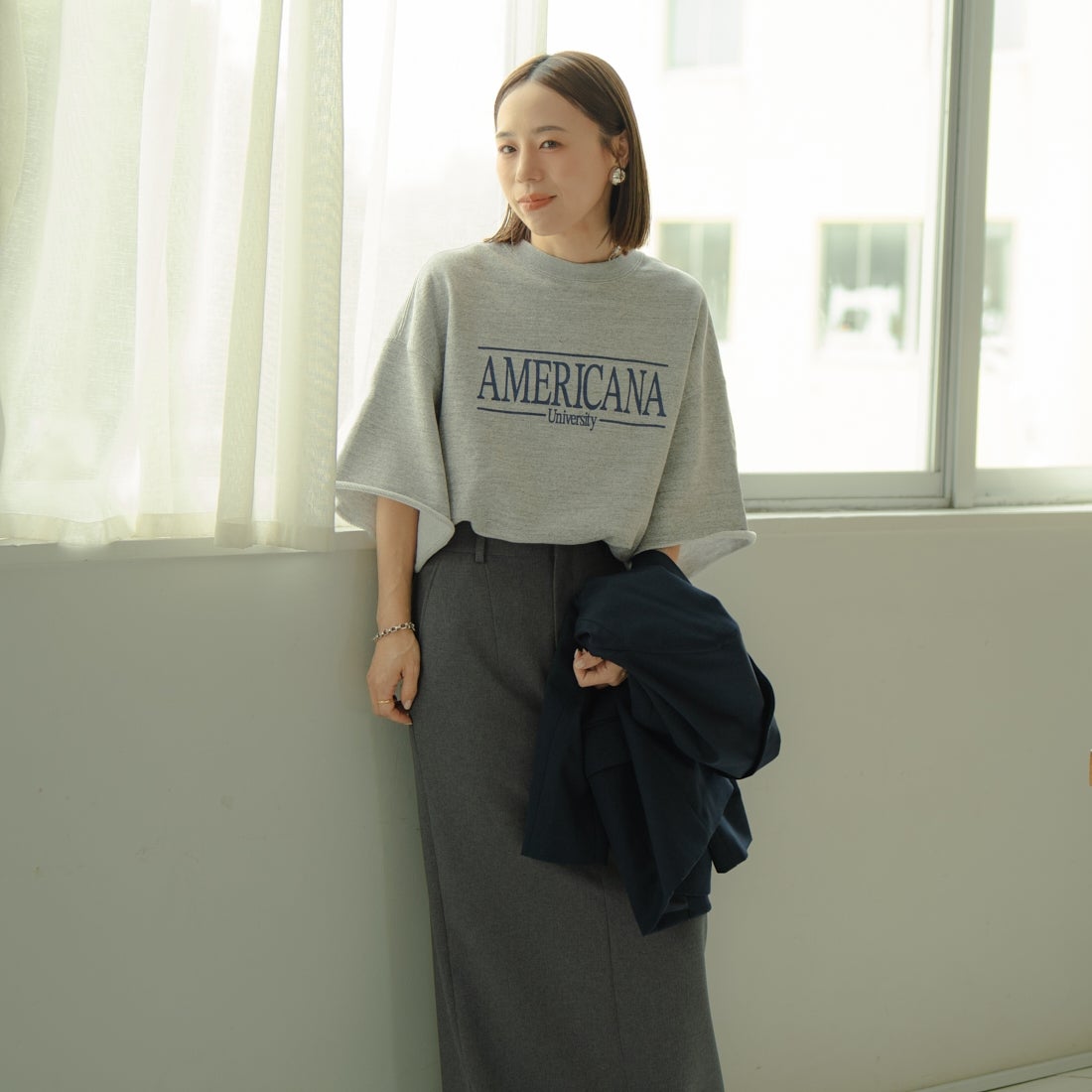 アメリカーナ ジーンズファクトリー カットソー Americana Americana × JEANS FACTORY [アメリカーナ × ジーンズファクトリー