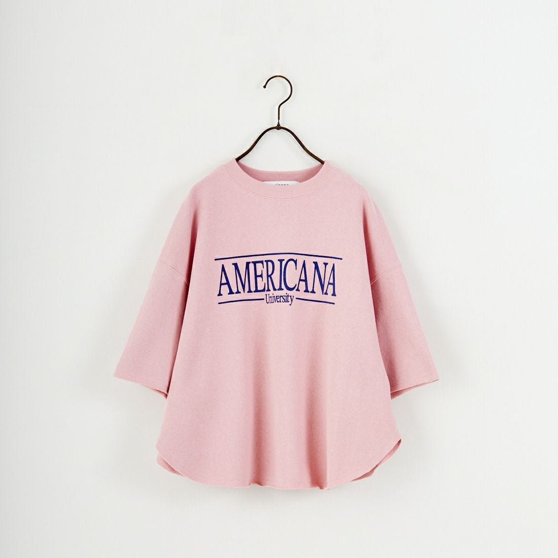 Americana × JEANS FACTORY [アメリカーナ × ジーンズファクトリー] 別注 ロゴプリント カットオフスウェット [ASO-850-2-JF] ﾋﾟﾝｸ