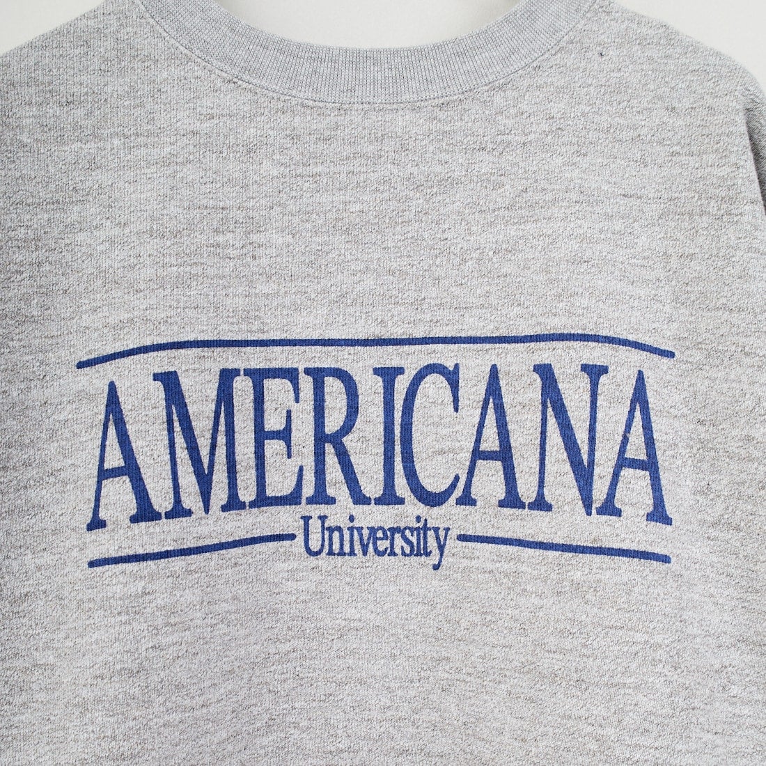 Americana × JEANS FACTORY [アメリカーナ × ジーンズファクトリー] 別注 ロゴプリント カットオフスウェット [ASO-850-2-JF] ﾓｸｸﾞﾚｰ
