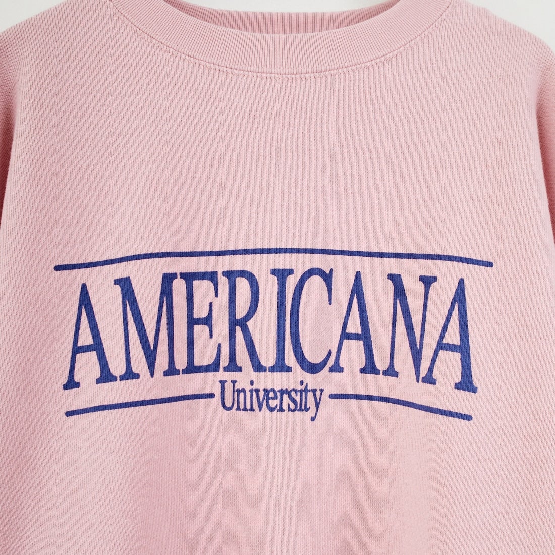 Americana × JEANS FACTORY [アメリカーナ × ジーンズファクトリー] 別注 ロゴプリント カットオフスウェット [ASO-850-2-JF] ﾋﾟﾝｸ