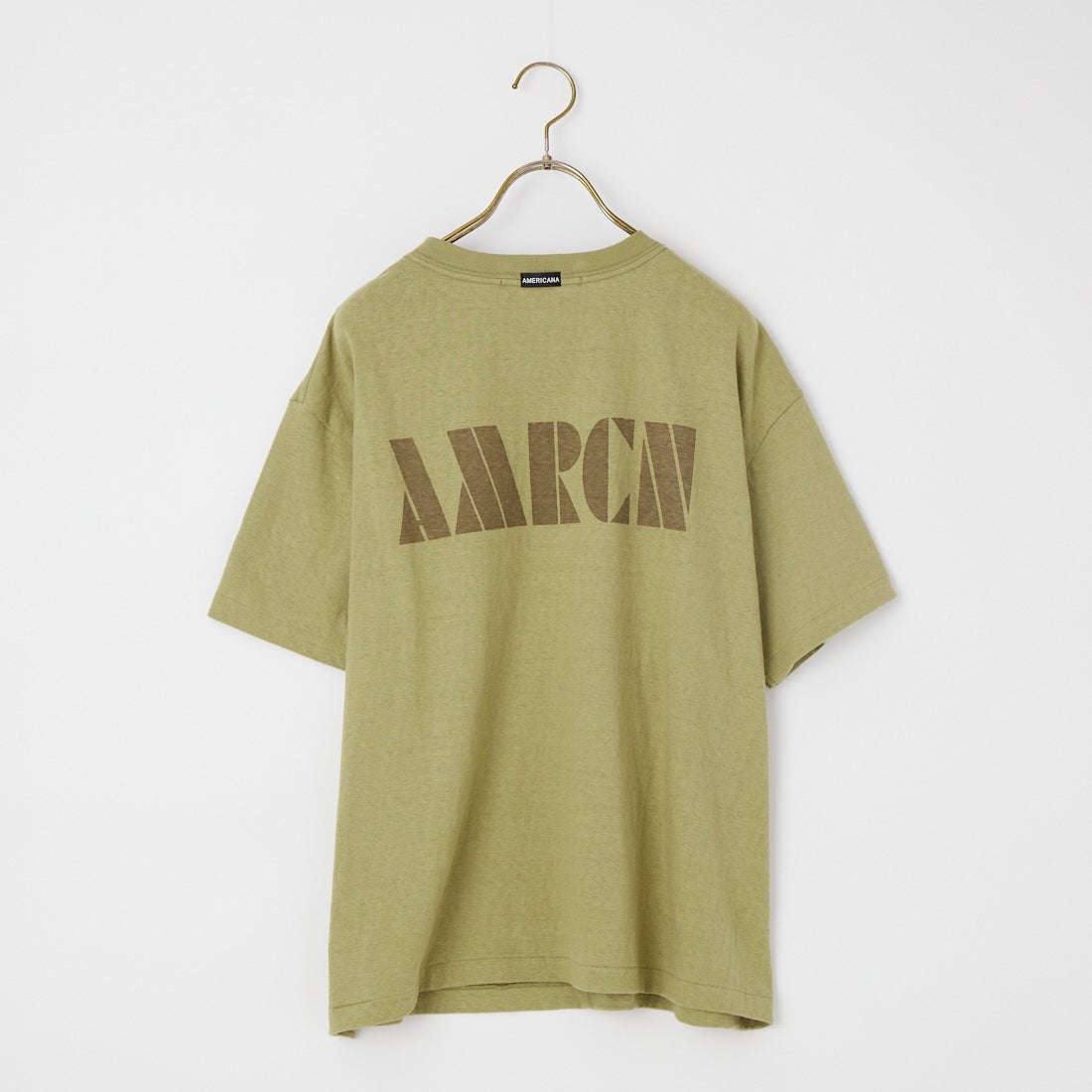 Americana × JEANS FACTORY [アメリカーナ × ジーンズファクトリー] 別注 AMRCN バックプリントTシャツ [BRF-808A-2-JF] ｾｰｼﾞ