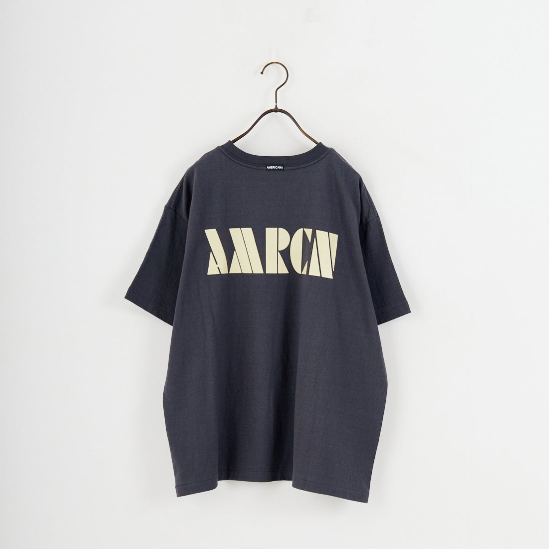 Americana × JEANS FACTORY [アメリカーナ × ジーンズファクトリー] 別注 AMRCN バックプリントTシャツ [BRF-808A-2-JF] ｽﾐｸﾛ
