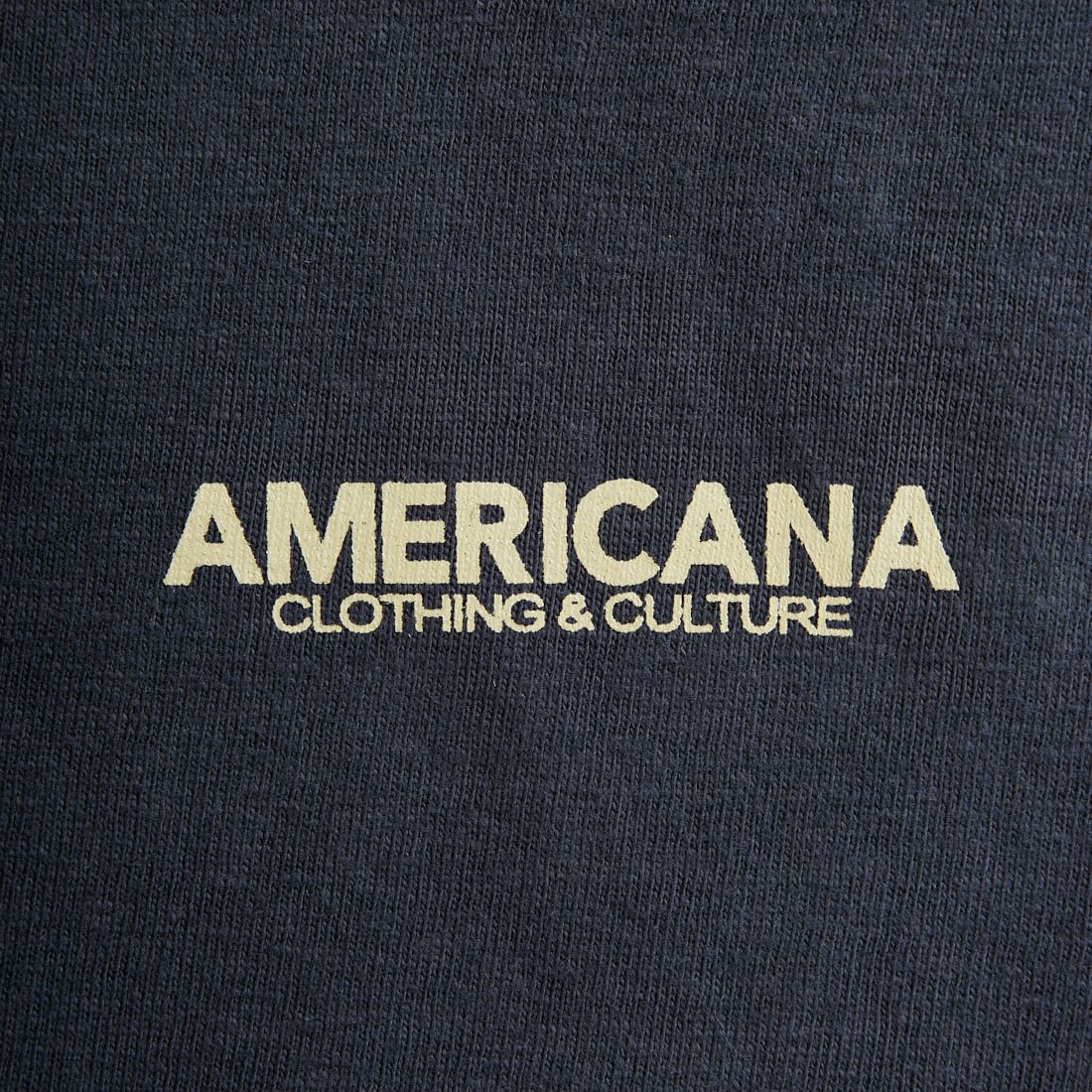 Americana × JEANS FACTORY [アメリカーナ × ジーンズファクトリー] 別注 AMRCN バックプリントTシャツ [BRF-808A-2-JF] ｽﾐｸﾛ