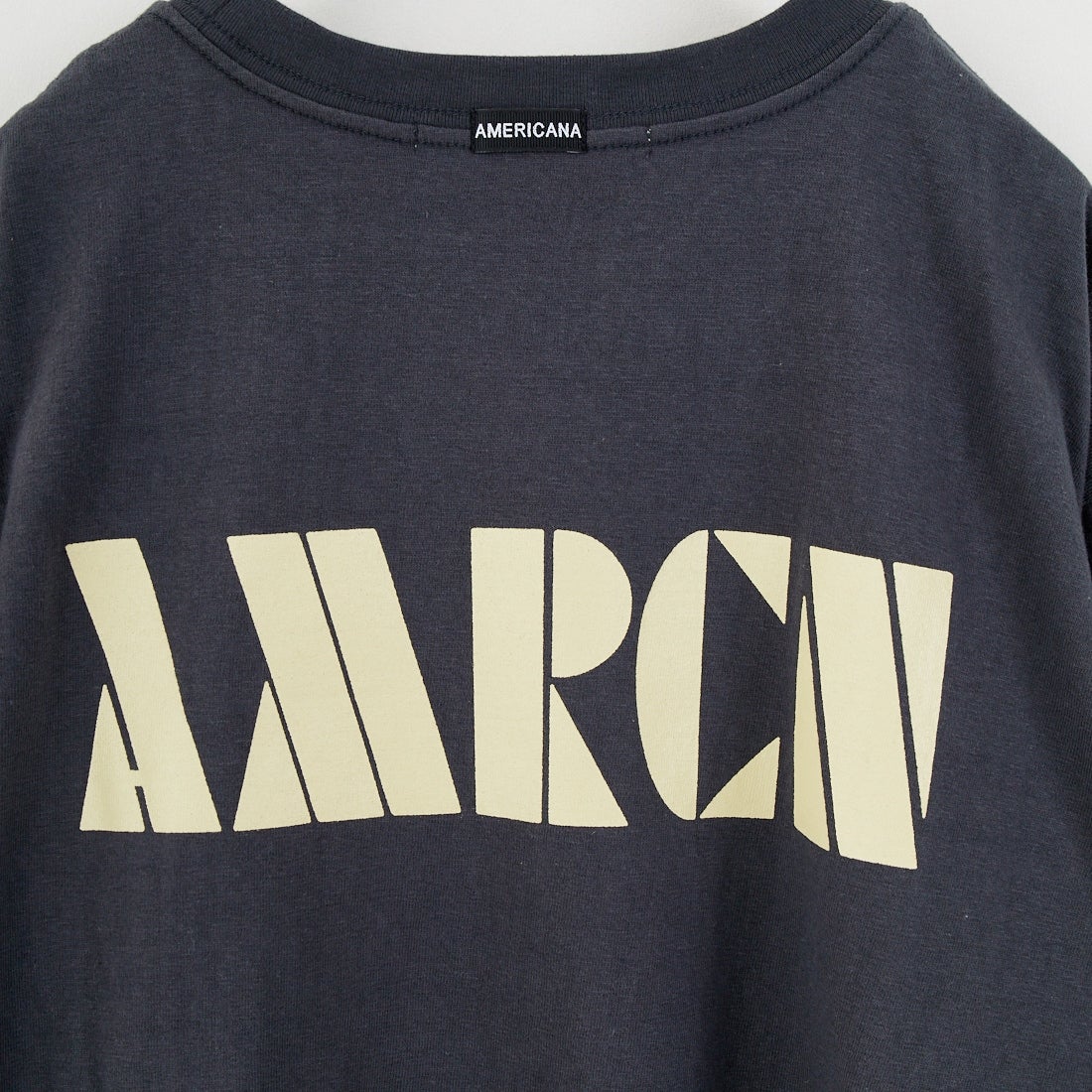 Americana × JEANS FACTORY [アメリカーナ × ジーンズファクトリー] 別注 AMRCN バックプリントTシャツ [BRF-808A-2-JF] ｽﾐｸﾛ