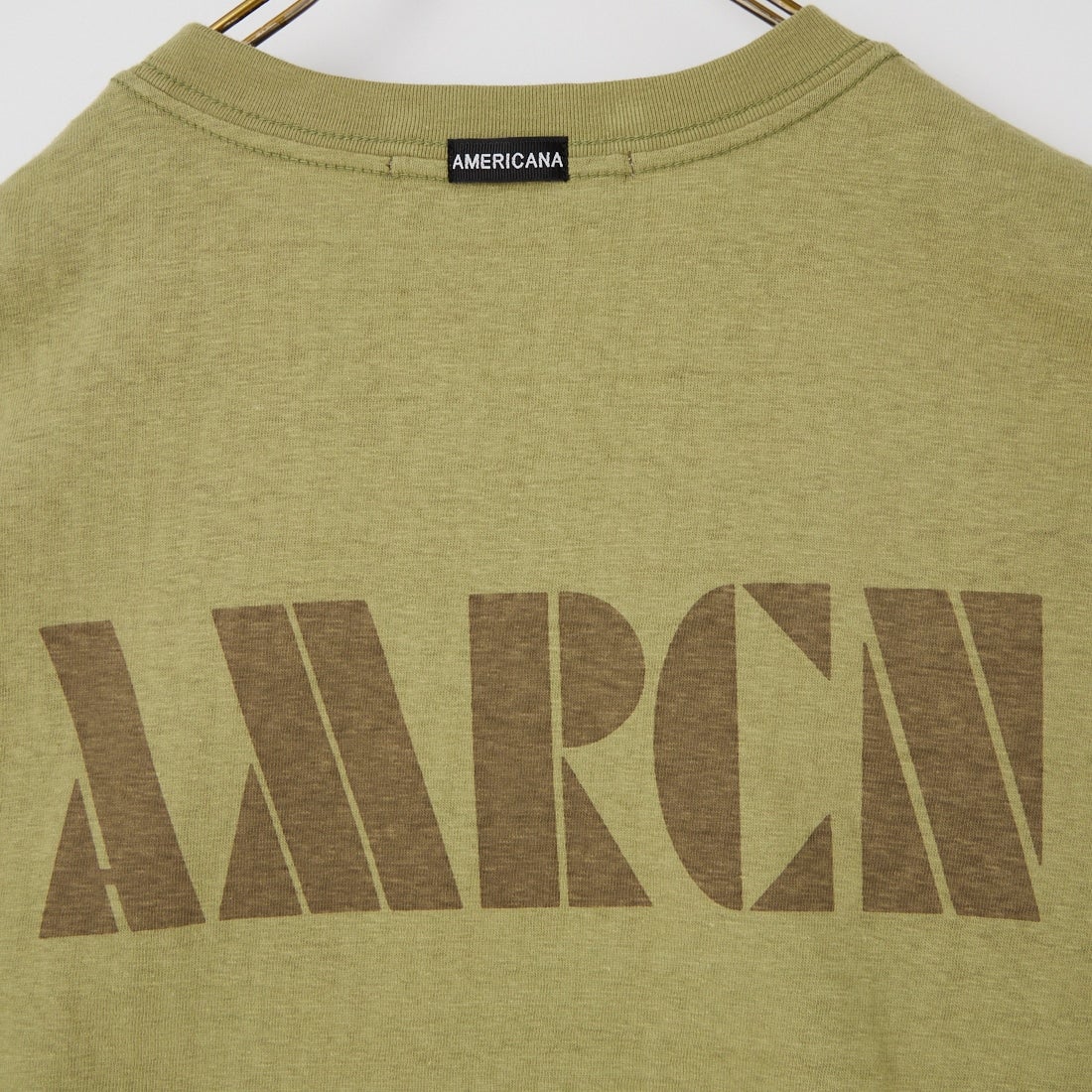 Americana × JEANS FACTORY [アメリカーナ × ジーンズファクトリー] 別注 AMRCN バックプリントTシャツ [BRF-808A-2-JF] ｾｰｼﾞ