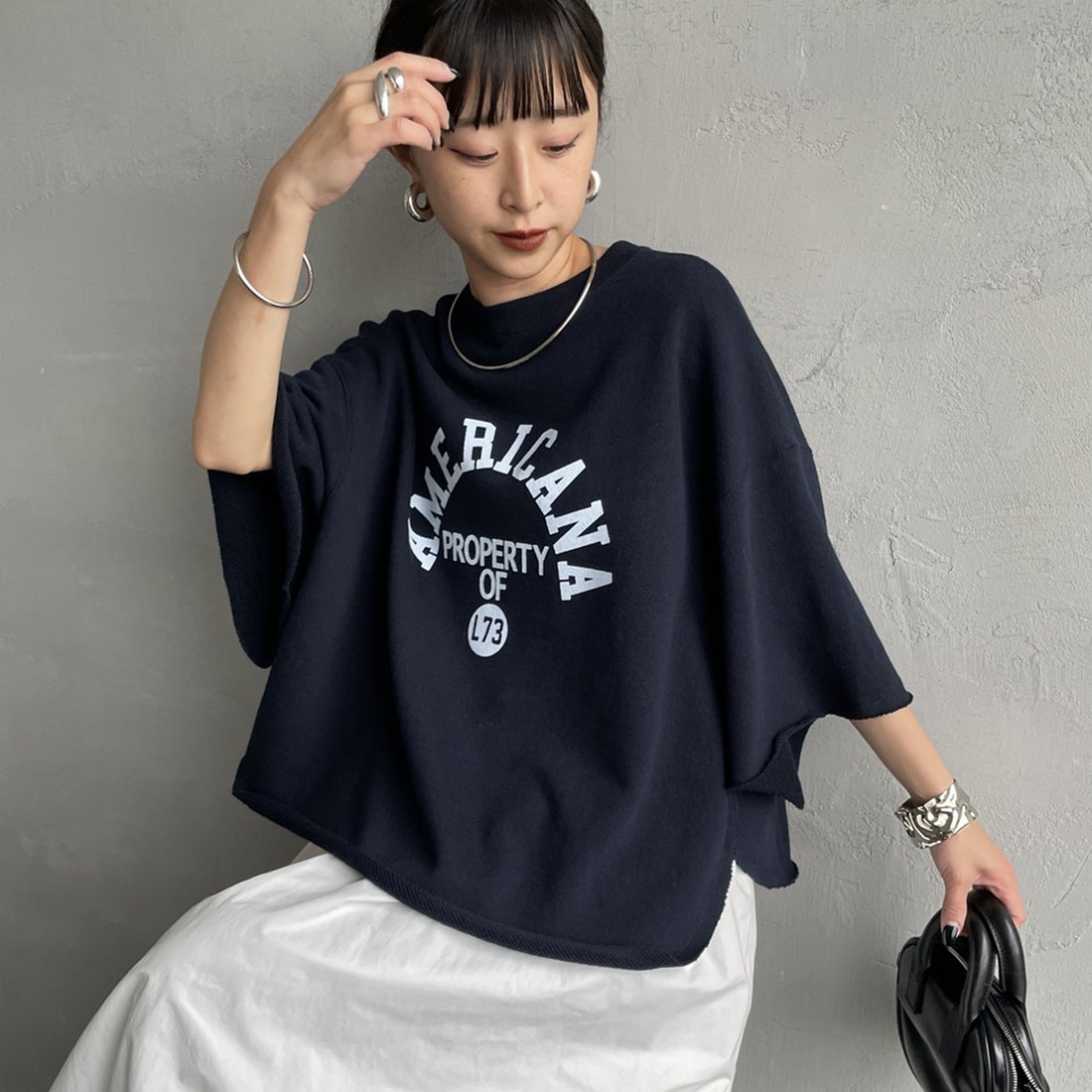 L'Appartemt アメリカーナ Sweat Parker　新品タグ付 AMERICANA/アメリカーナ】 BACK ZIP SWEAT（スウェット）｜L