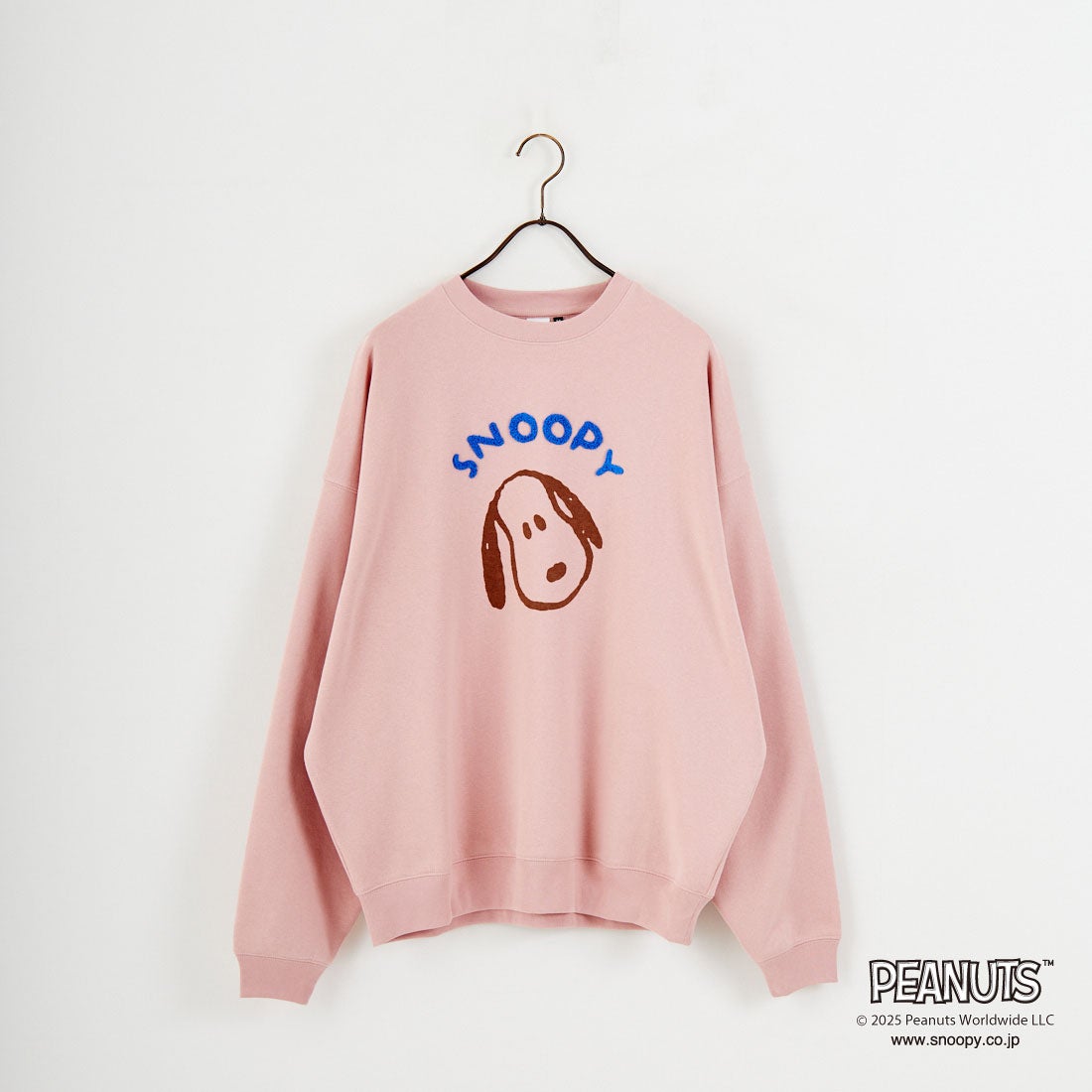 PEANUTS × JEANS FACTORY [ピーナッツ × ジーンズファクトリー] PEANUTS スヌーピースウェット [JFC-254-099] PINK
