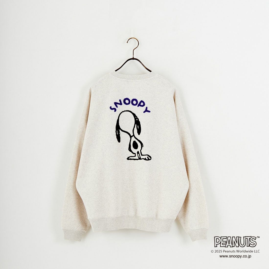 PEANUTS × JEANS FACTORY [ピーナッツ × ジーンズファクトリー] PEANUTS スヌーピースウェット [JFC-254-099] ASH GRY