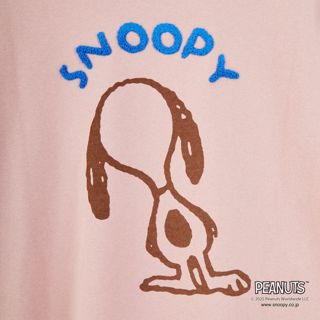 PEANUTS × JEANS FACTORY [ピーナッツ × ジーンズファクトリー] PEANUTS スヌーピースウェット [JFC-254-099] PINK