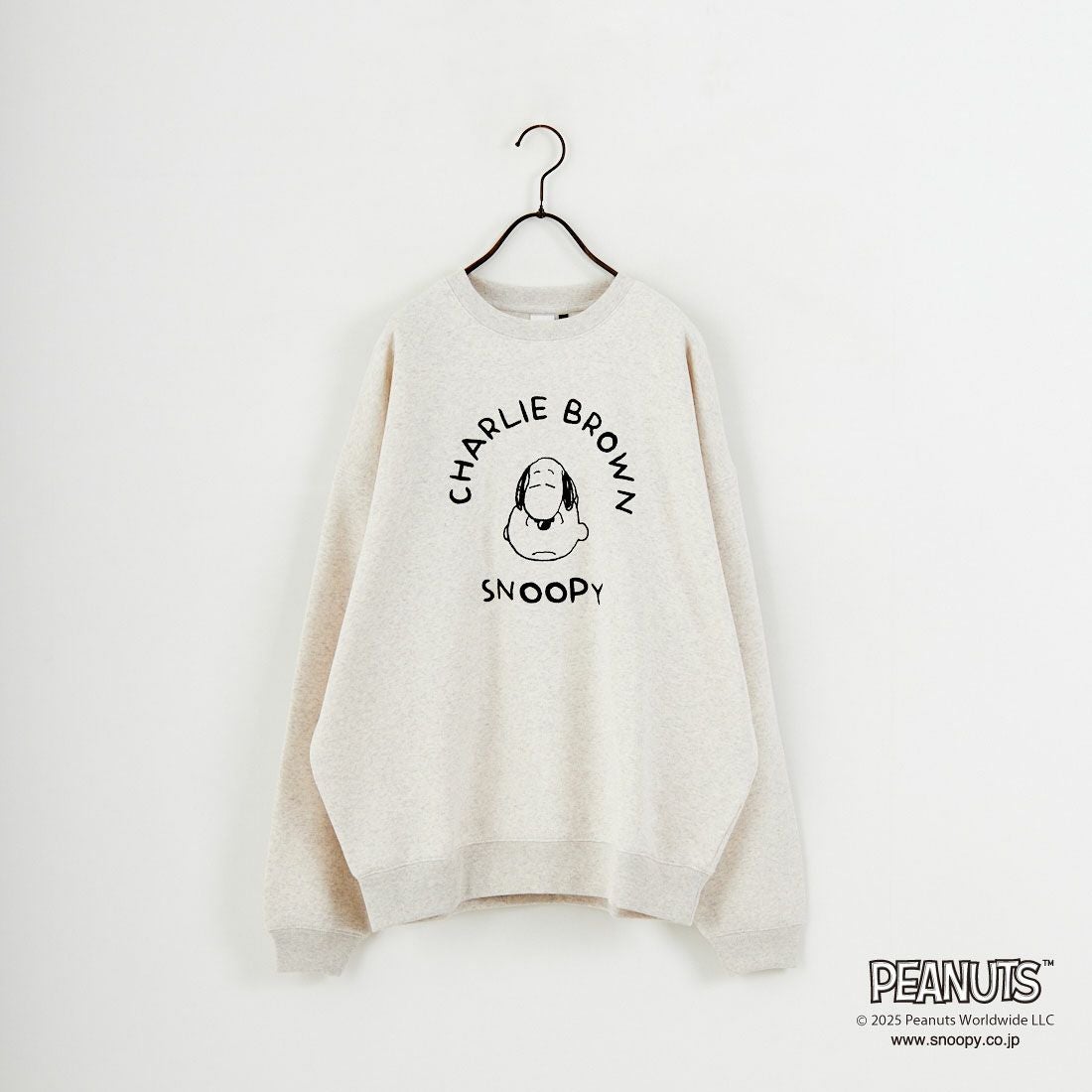 PEANUTS × JEANS FACTORY [ピーナッツ × ジーンズファクトリー] PEANUTS チャーリー・ブラウン&スヌーピースウェット [JFC-254-100] ASH GRY