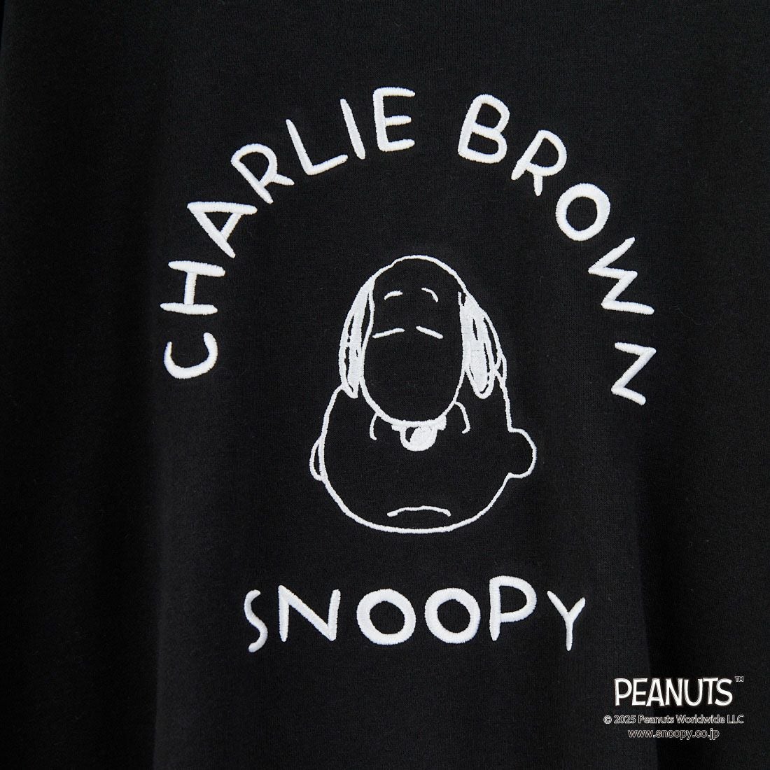 PEANUTS × JEANS FACTORY [ピーナッツ × ジーンズファクトリー] PEANUTS チャーリー・ブラウン&スヌーピースウェット [JFC-254-100] BLACK